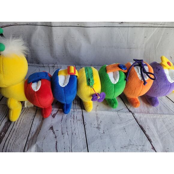 Discovery Toys Colorful Dress A Pillar Caterpillar Plush Learning Toy - Picture 8 of 10